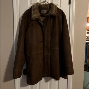 Brown suede Johnston & Murphy coat